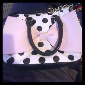 Betsey Johnson polka dot bag